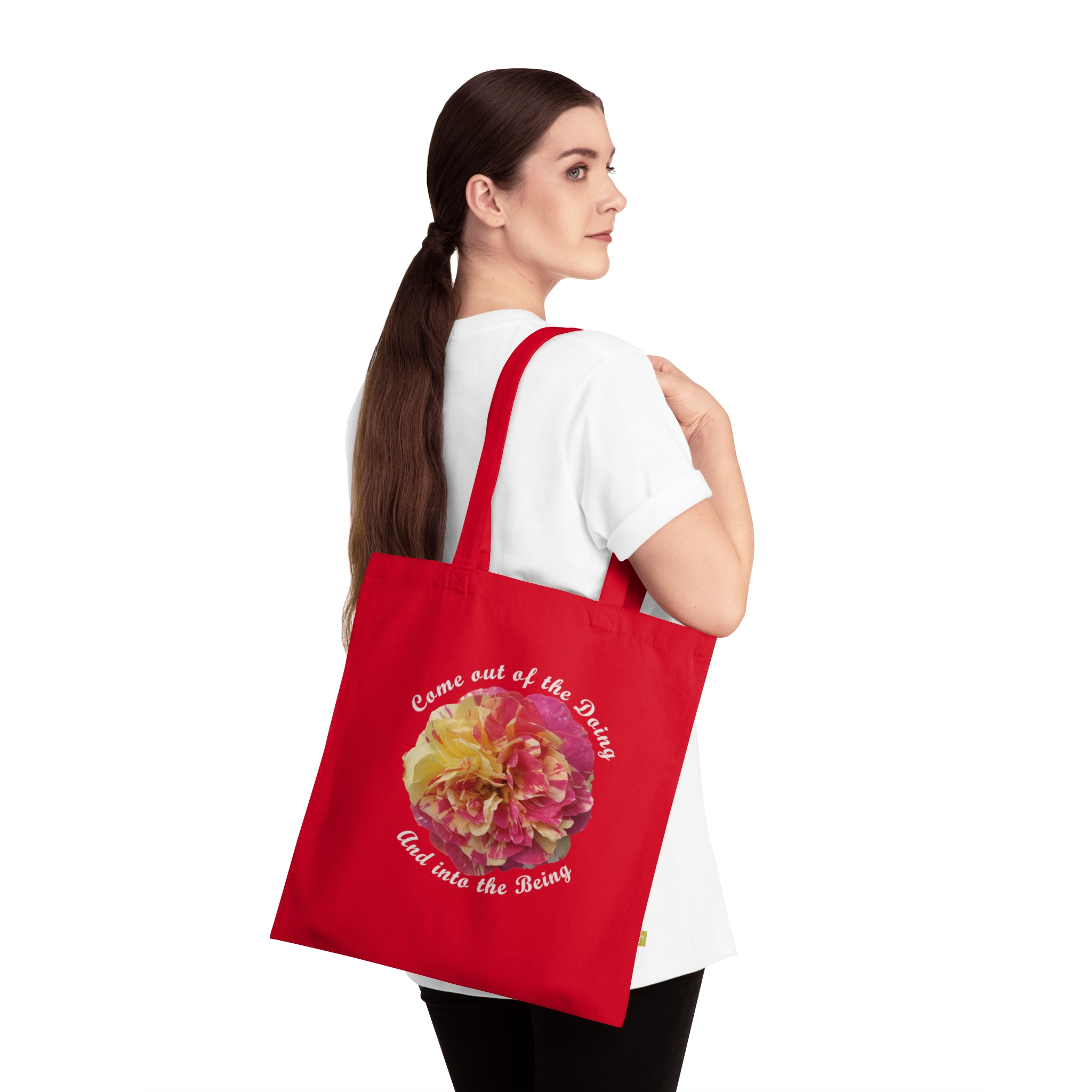 Organic Cotton Tote Bag - Mumma Magma Yoga, Stylish and Sustainable - Image 4
