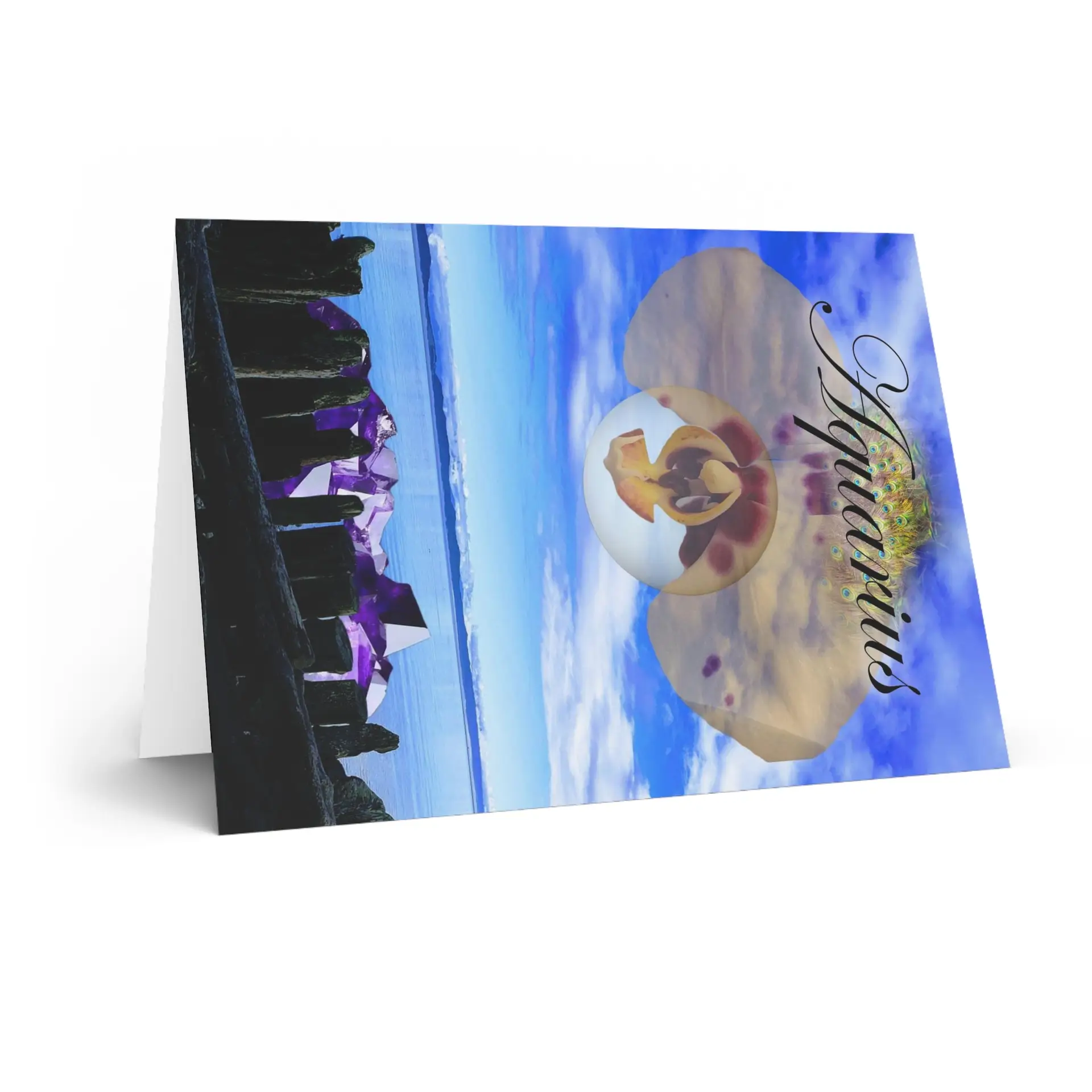 Horoscope Greeting Card - Aquarius - Image 3