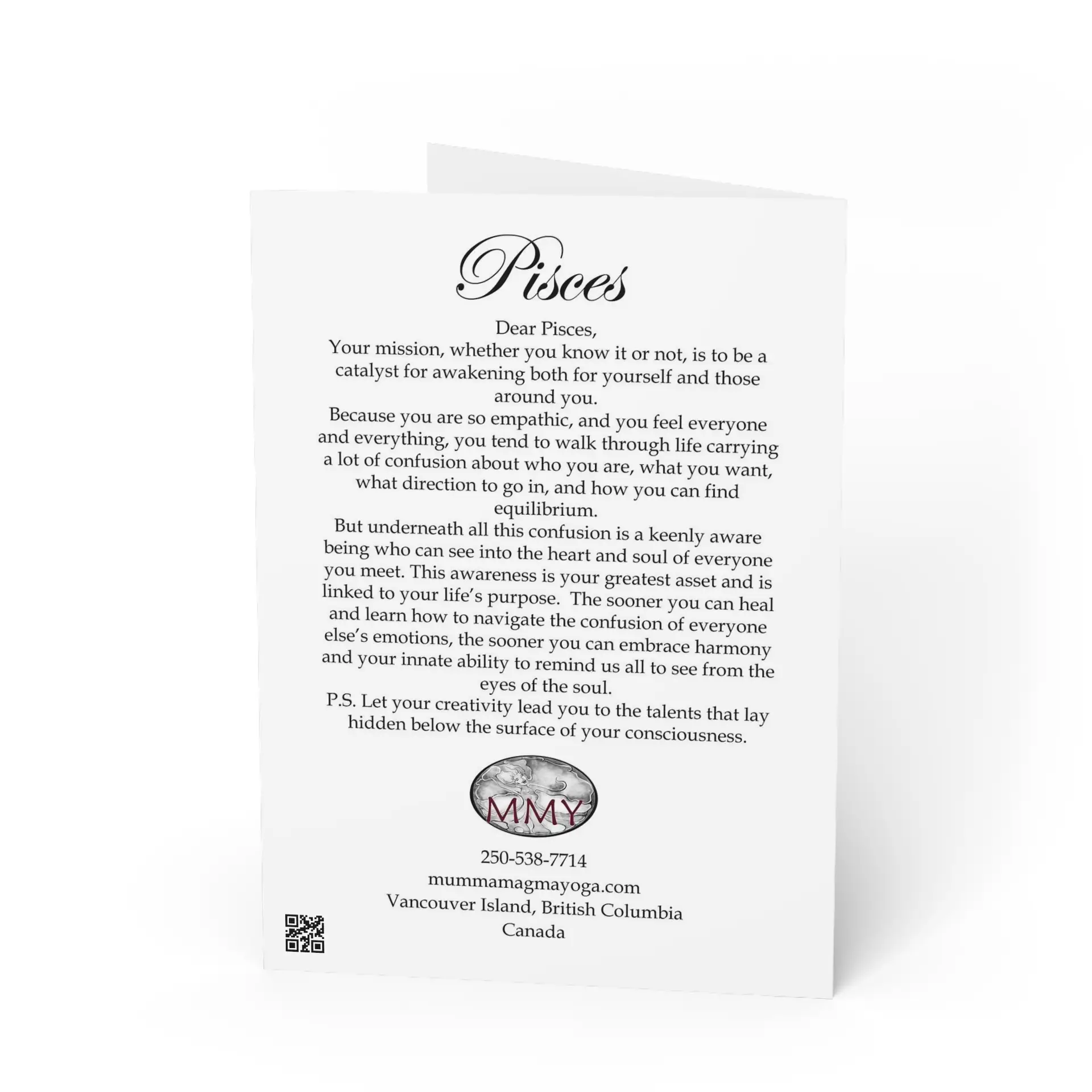 Horoscope Greeting Card - Pisces - Image 2
